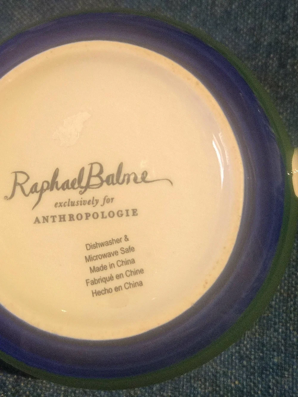 Anthropologie Raphael Balme Porcelain Royal Dachshund Dog Coffee Mug Tea Cup